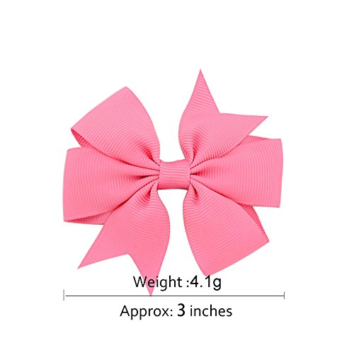 40Pcs 3 Inch Hair Bows For Girls Grosgrain Ribbon Toddler Accessories With Alligator Clip Bow Baby Kids Teens #TOP1