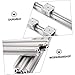 OUNONA 4pcs Slot Aluminum Profile Extrusion for Linear Motion Applications High Load Capacity Design for CNC and Projects Industrial Aluminum Frame Parts