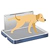 Indoor Dog Potty Tray with High Wall,25.59″X19.69″ Pee Pad Holder,Dogs Litter Box,Mesh Training Toilet for Puppy and Small Size Dog,Housebreaking Supplies, Pet Products (Blue)