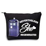 LEVLO Who - Bolsa de maquillaje para cosméticos, ella