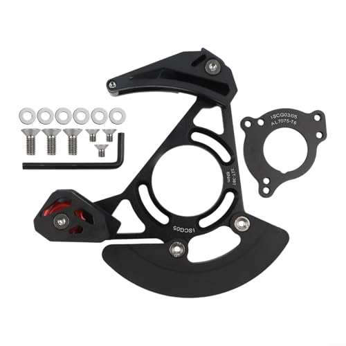 CNC Machined Lightweight Chain Guide For MTB Suitable For BB, For ISCG03, And ISCG05 Compatibility(Black)