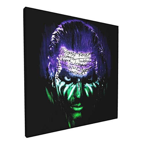HasraMacias Wall Decor Painting Jeff Hardy Art Deco Painting Band Poster Modern Home Decoration for Bar Living Room Bedroom 12×12in