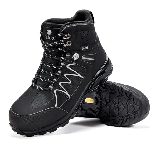 Image of Blapek Steel Toe Work Boots for Women, Insulated Work Boots | Lightweight Comfortable Safety Toe Shoes for Construction Workers, Steel Toe Sneakers for Warehouse & Auto Repair