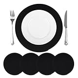 Pratique et Gain de Place : L'ensemble de 4 sets de table intérieurs est léger pour un rangement compact. Parfait pour les maisons, les restaurants ou les bureaux, ces sets de table pour tables sont un indispensable pour des repas organisés et sans désordre