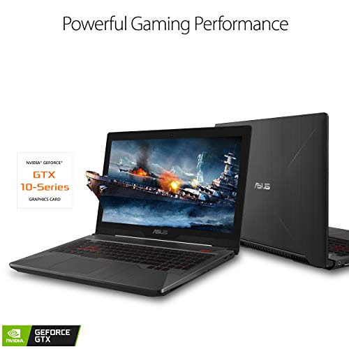 Image of Asus FX503VD Powerful Gaming Laptop 15.6 inch Full HD, Intel Core i7-7700HQ Quad-Core Processor, GeForce GTX 1050 4GB, 8GB DDR4, 128GB SSD + 1TB HDD, Windows 10 Home - FX503VD-EH73