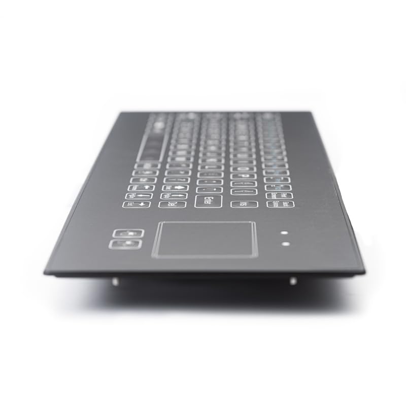 Teclado de Membrana lámina Ultrafina Grado médico Metal Industrial Resistente al Agua IP66 con Panel táctil USB Integrado