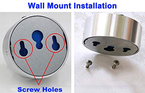 LUMINTURS 3W Three Heads LED Wall Mount Spotlight Adjustable Picture Light Plug In Lamp On/Off Button Cabinet Black Finish Nature White