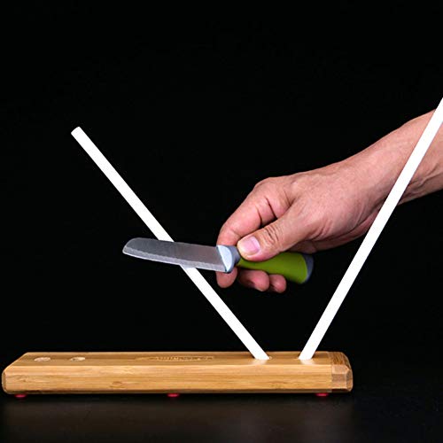 Ceramic Knife Sharpener, Professional Knife Sharpening Honer/Stick, 4-Rod Ceramic Crock Stick Turn Box Sharpener Kitchen Whetstone Sharpening Tool #1 #TOP1