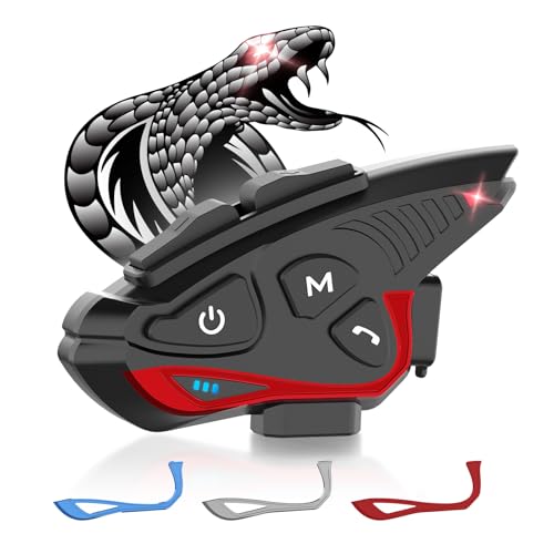 Moman Motorcycle Intercom Headset, CP-S 8 Riders 2000M Group Helmet Communication System, Universal...