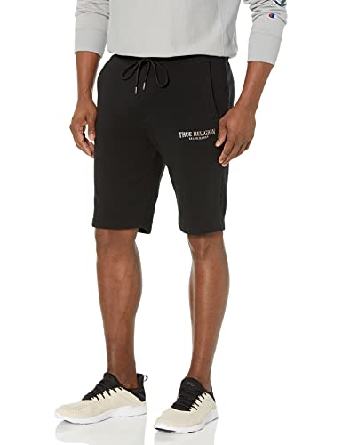 True Religion Herren Welt Pkt Jogger Short Trainingshose, Schwarz (Jet...