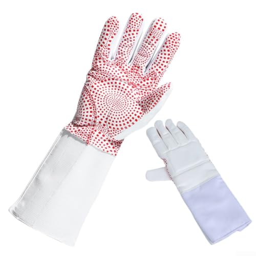 Guantes de esgrima para entrenamiento diario y competición de espada con tejido de nailon 6