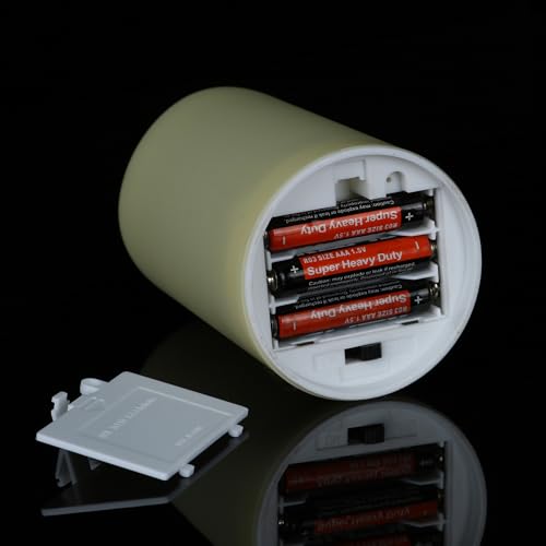 Image of WRalwaysLX 2 Pack LED Flameless Candles, Remote Control Candles Decorative Outdoor and Indoor, (Dia 2.5 inch X4 H ) Plastic Flickering with Timer by 3*AAA Batteries(EXCL.)