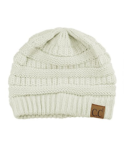 Image of Cambridge Select Thick Slouchy Knit Oversized Beanie Cap Hat