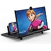 18″ Screen Magnifier for Cell Phone – 3D HD Magnifing Screen Enlarger Projector for Movies Videos and Gaming – Foldable Phone Stand Holder with Screen Amplifier–Supports All Smartphones (Black-18inch)