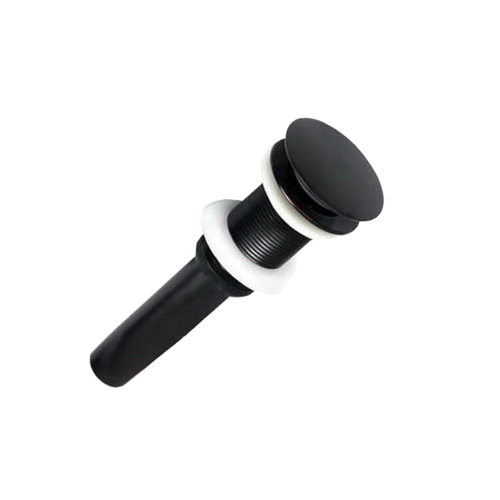 1 pz. Piletta di Scarico for lavandino con Tappo Rotondo Grande Senza Troppo Pieno tsd022