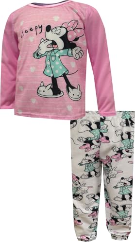Girls Disney Minnie Mouse So Sleepy Toddler Pajamas2