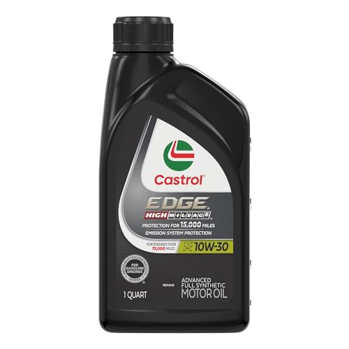 Castrol EDGE High Mileage 0W-20 Advanced Full Synthetic Motor Oil, 1 Quart, Pack of 6