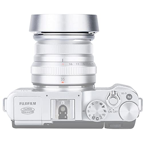 Capuchón de lente JJC de metal plateado para Fujinon XF 35mm F2 R WR y XF 23mm F2 R WR, reemplazo del capuchón LH-XF35-2 miniatura 5