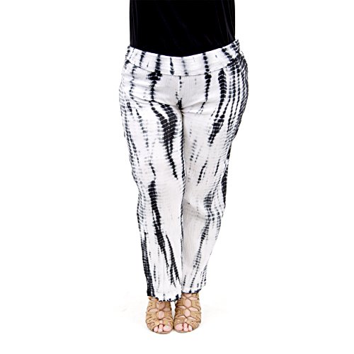 LA CERA Women's Tie Dye Palazzo Pants Plus Size
