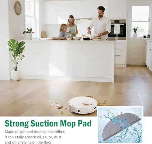 Image of Replacement Parts for Roborock Q7 M5 /Q7 M5+ /Q7 L5 /Q7 L5+ Robot Vacuum Kit, 1 Main Brush, 4 Side Brush, 4 Hepa Filter, 4 Mop Pads, 4 Dust Bags, 1 Cleaning Tool, 1 Screwdriver