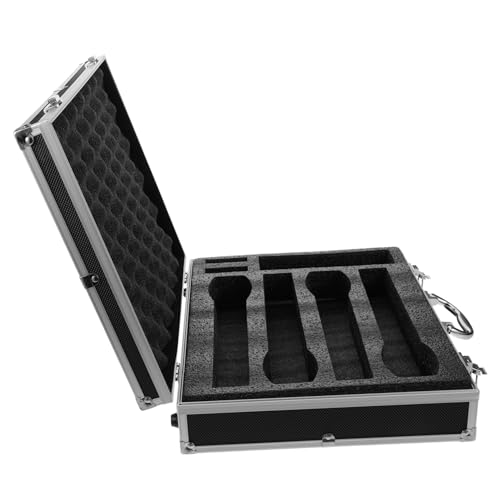 Totority Microphone Carrying Case Portable Organizer for Handheld Mics Durable Protection Against Scratches for Travel and Storage of Accessories