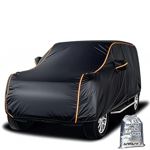 Image of Super Lightweight Car Cover Waterproof All Weather,Snow 4 Door SUV Cover UV Rain Protection Full Exterior Covers Fit SUV 182 inch to 191 inch