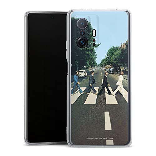 DeinDesign Coque en Silicone Compatible avec Xiaomi 11T Pro 5G Etui Silicone Coque Souple Abbey Road The Beatles Musique - Les Beatles, Paul McCartney, John Lennon, RIngo Starr, George Harrison DeinDesign Coque en Silicone Compatible avec Xiaomi 11T Pro 5G Etui Silicone Coque Souple Abbey Road The Beatles Musique