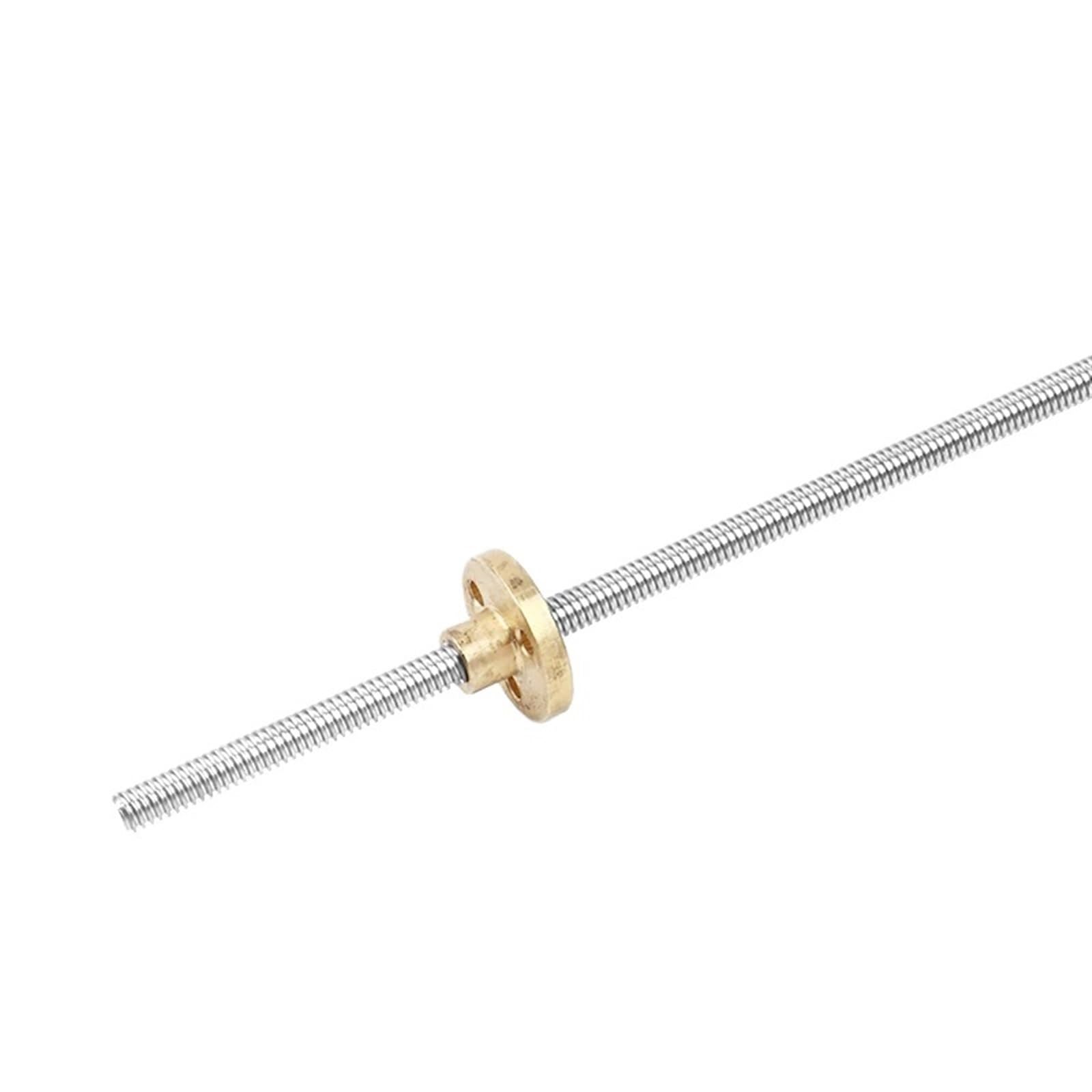 Kugelumlaufspindel mit Mutter Maschinenteile T5 Stainless Steel Lead Screw Length 100-550mm With Nut(200mm)