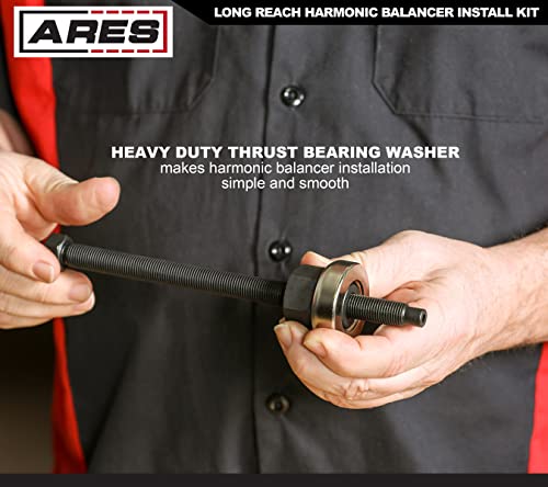 Ares 15087 – Long Reach Harmonic Balancer Install Kit – Install Balancer Pulleys On Domestic And Import Vehicles – Extra Long Installers For Late Model Applications #TOP3