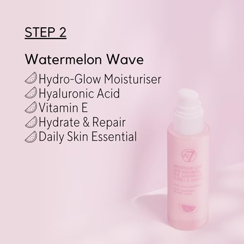 W7 Peachy Clean Makeup Removal, Aftercare & Cleansing Set - Remove Makeup, Moisturise & Soothe Skin and Lips - Including Sweet Dreams Overnight Lip Mask and Watermelon Wave Hydro-Glow Moisturiser - Image 6