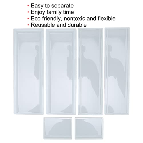 Image of Domino Storage Box Mold - Non-Toxic Reusable Silicone Set for DIY Crafting, Includes Small, Medium & Large Sizes