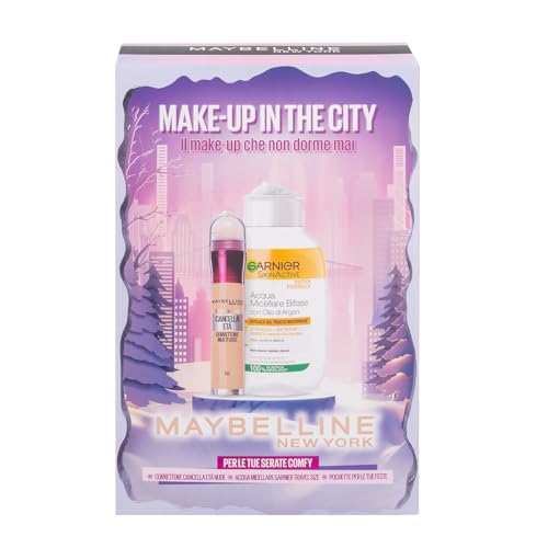 Maybelline New York e Garnier Cofanetto Idea Regalo di Natale, Con Correttore Multi-Uso e Acqua...