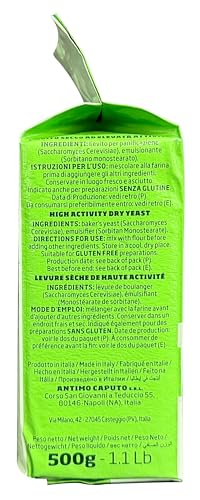 Image of Antimo Caputo Lievito Active Dry Yeast 1.1 LB Pack Large - 17.63 Oz | Made in Italy - Perfect with 00 Flour for Bread, Pizza, & Pastries