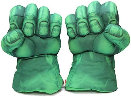 Kids Boxing Gloves Smash Hands Soft Toy Gloves Funny Kids' Cosplay (Hulk)
