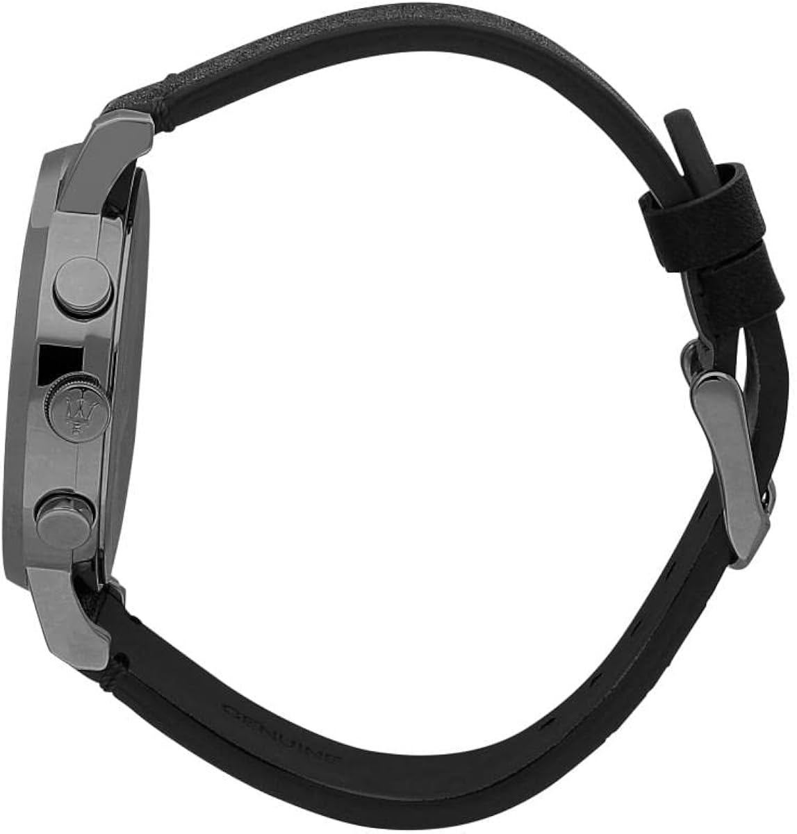 Maserati Orologio da uomo, Collezione Eleganza, movimento al quarzo, multifunzione, in acciaio, PVD canna di fucile e pelle - R8871630002 Maserati Orologio da uomo, Collezione Eleganza, movimento al quarzo, multifunzione, in acciaio, PVD canna di fucile e pelle - R8871630002