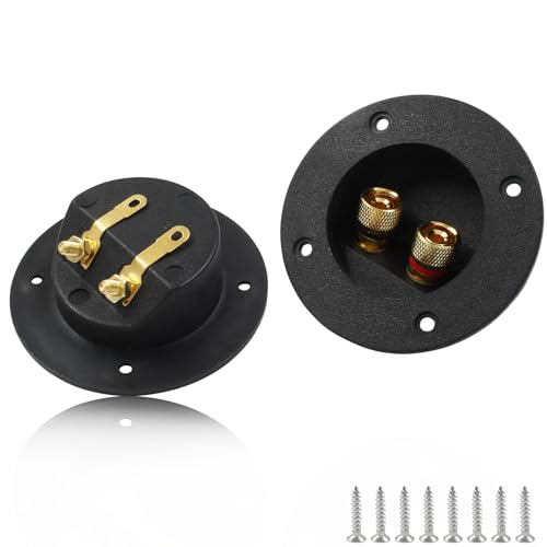 Terminales de caja para altavoz Litoexpe 2 vías redondos 3 pulg miniatura 1