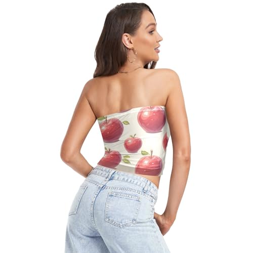 Vintage Birds Flower Butterfly Sexy Crop Tops for Women Sexy Strapless Crop Top Bandeau Crop Top for Lady Nursing2