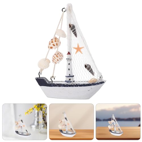 Barcos de madera decorativos para dar un toque náutico al dormitorio y baño 8