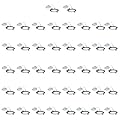 zouzai 42 Pack 4 Inch Black Ultra-Thin LED Recessed Ceiling Light with Junction Box 5CCT Adjustable Dimmable