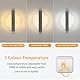 Comely Wandleuchte LED Innen Dimmbar, 12W 1500LM 3 Farbtemperatur 3000k/4500k/6500k Moderne Wandleuchten, LED Wandbeleuchtung für Flur Treppenhaus Wohnzimmer Schlafzimmer, Silber