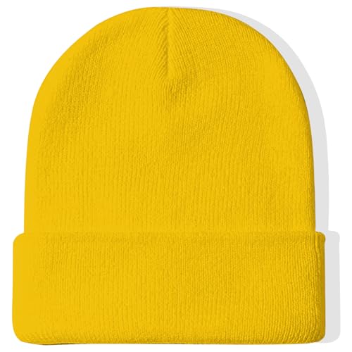 Rosoz Beanie Hats for Men Slouchy Beanies for Men Knitted Caps for Women Soft Warm Unisex