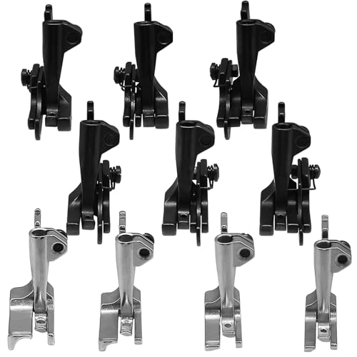 Set de 10 pies prensa con guía para costura industrial miniatura 2