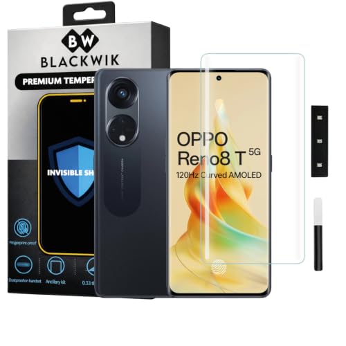 Image of Blackwik UV Curved Tempered Glass for Oppo Reno 8T | 1-Pack