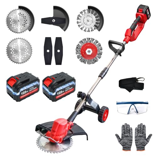 20000 RPM Electric Weed Wacker with Wheel