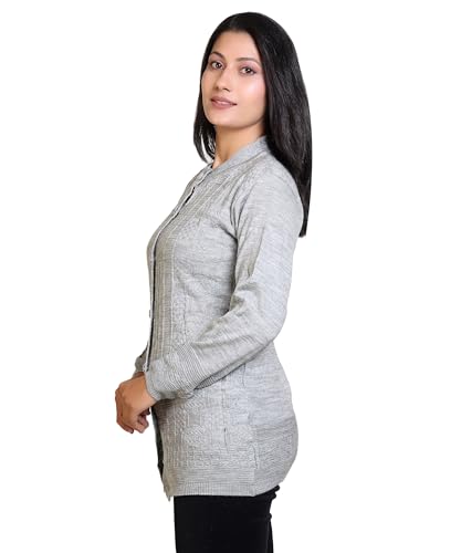 Image of Grand Line Winter wear Acrylic Lady Cardigan /Sweater for Casual and Evening outings