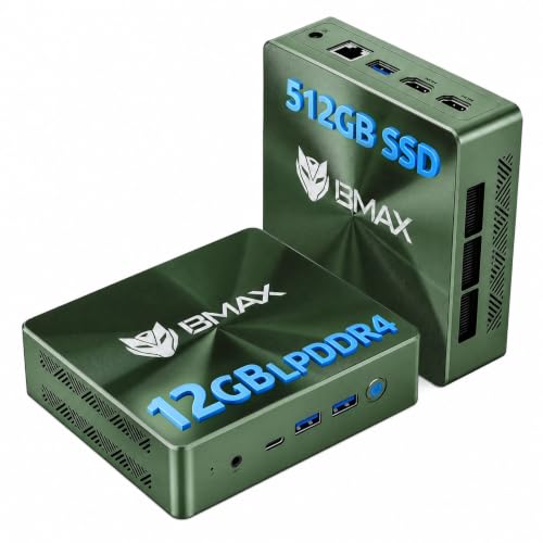 Bmax Mini PC B6 Plus Intel i3-1000NG4 (�ő�3.2Ghz 2C/4T)�A12GB LPDDR4 2133MHz 512GB NVME SSD �~�j�f�X�N�g�b�v�R���s���[�^�[�AWiFi5�ABT4.2�A4K�g���v���f�B�X�v