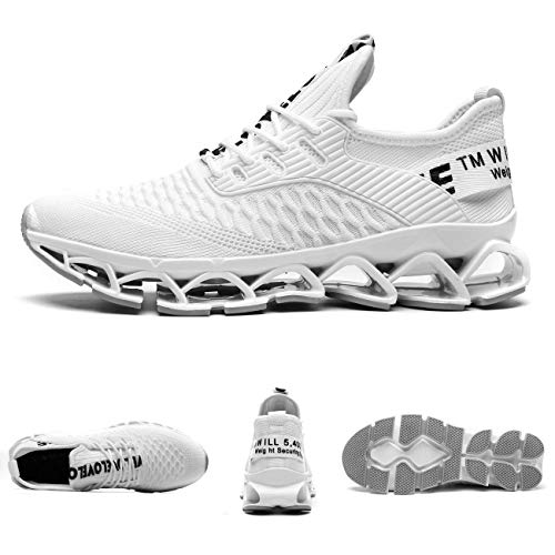 Chopben Men's Running Shoes Blade Non Slip Fashion Sneakers Breathable Mesh Soft Sole Casual Athletic Walking Shoes - Image 3