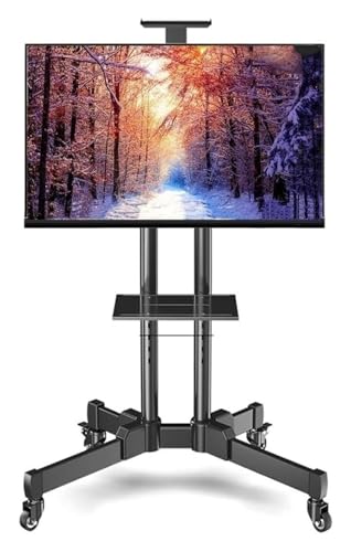 Soporte móvil para TV universal con ruedas y gestión de cables miniatura 1