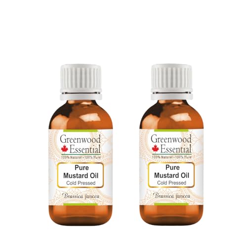 Greenwood Essential Mustard Oil (Brassica juncea) | Cold Pressed | Natural | Undiluted | For Diluting Essential Oils | For Skin & Massage | Men & Women | 50ml X 2 (3.38 oz) image 4