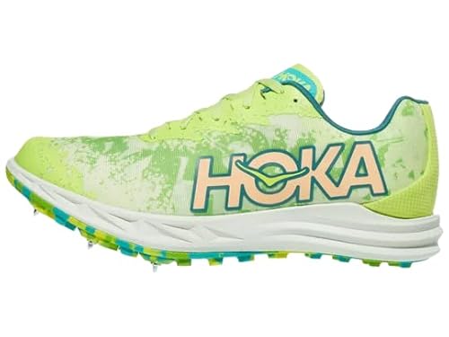 Hoka Unisex Crescendo XC Sneaker, Lettuce/Electric Lime, 11.5 US Men